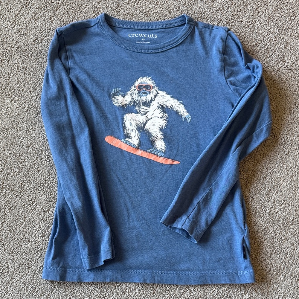 Crewcuts Blue Yeti Long Sleeve Tee